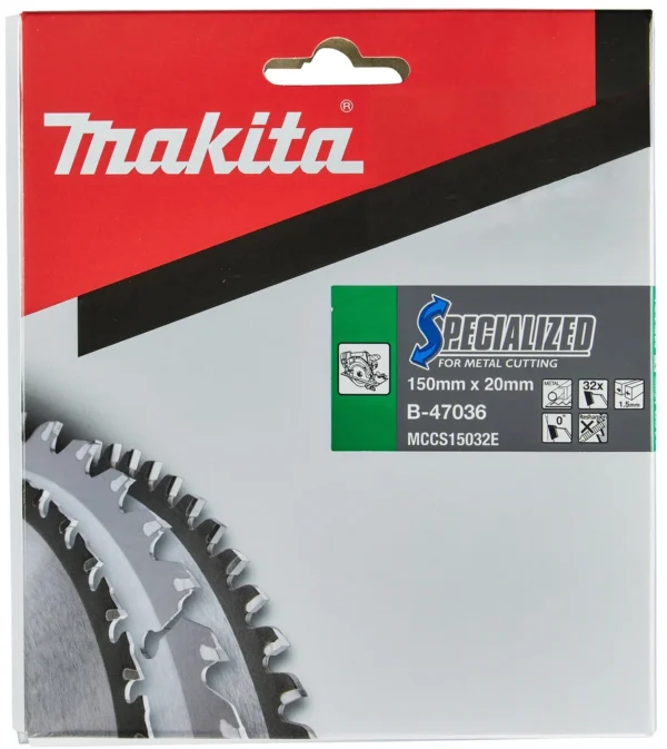 Makita B-47036 piła tarczowa 150×20×32z do metalu