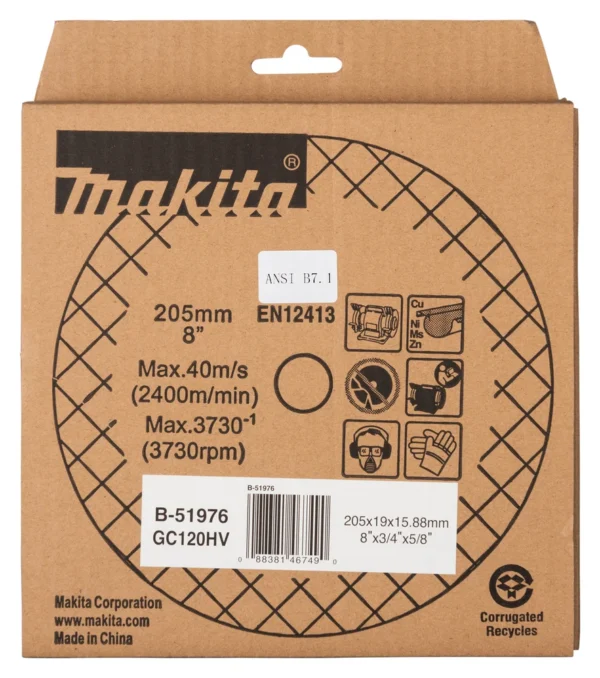 Makita B-51976 kamień SZLIF.GC120H 205×19×15,88 mm