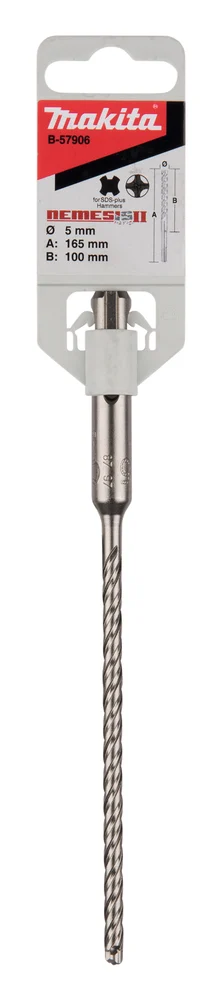 Makita B-57906 wiertło SDS NEMESIS"2" 5×100 mm Makita B-57906 wiertło SDS NEMESIS"2" 5×100 mm