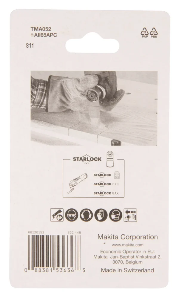Makita B-64864 mt brzeszczot do cięcia wgłębnego HCS 65 mm x 40 mm