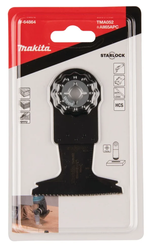 Makita B-64864 mt brzeszczot do cięcia wgłębnego HCS 65 mm x 40 mm