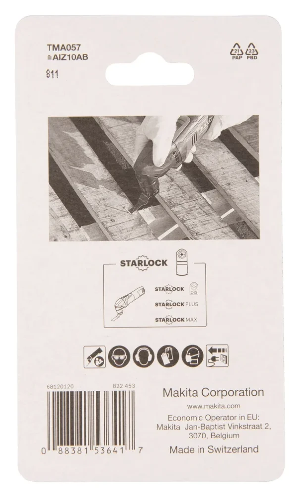 Makita B-64917 mt brzeszczot do cięcia wgłębnego BIM 10 mm do metalu Makita B-64917 mt brzeszczot do cięcia wgłębnego BIM 10 mm do metalu
