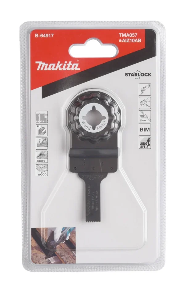 Makita B-64917 mt brzeszczot do cięcia wgłębnego BIM 10 mm do metalu Makita B-64917 mt brzeszczot do cięcia wgłębnego BIM 10 mm do metalu