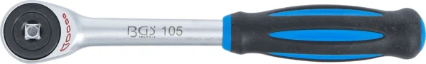 BGS 105 grzechotka dwustronna z rękojeścią obrotową, 6,3 mm (1/4")
