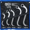 BGS 1216 zestaw kluczy oczkowych dwustronnych, typu S, 10 x 11–18 x 19 mm, 5 szt.