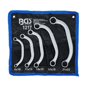 BGS 1217 zestaw kluczy oczkowych typu C, 8 x 10–21 x 22 mm, 5 szt.