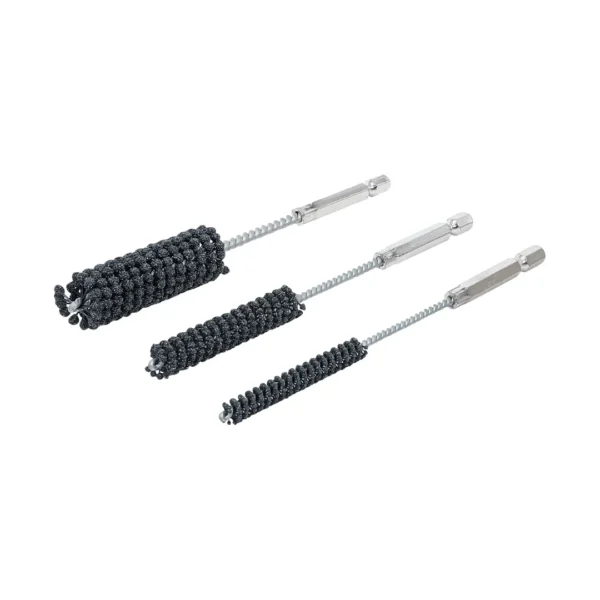 BGS 1272 zestaw narzędzi do honowania, elastyczne, chwyt sześciokątny 6,3 mm (1/4"), uziarnienie 60 / 80, 8–12–20 mm, 3 szt.