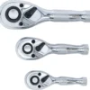 BGS 215 zestaw grzechotek przełączalnych mini, 6,3 mm (1/4") / 10 mm (3/8") / 12,5 mm (1/2"), 3 szt.