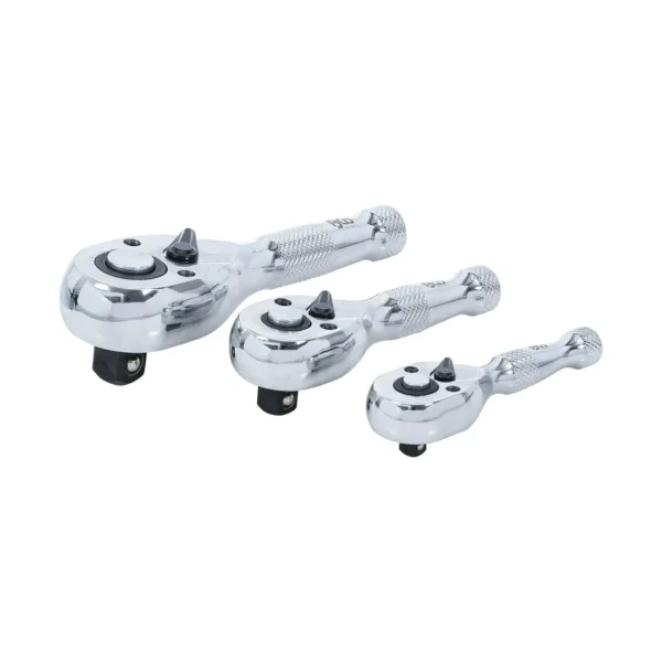 BGS 215 zestaw grzechotek przełączalnych mini, 6,3 mm (1/4") / 10 mm (3/8") / 12,5 mm (1/2"), 3 szt.