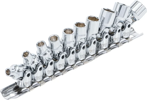 BGS 220 zestaw przegubowych kluczy nasadowych, 6,3 mm (1/4"), 5–13 mm, 10 szt.