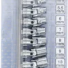 BGS 220 zestaw przegubowych kluczy nasadowych, 6,3 mm (1/4"), 5–13 mm, 10 szt.