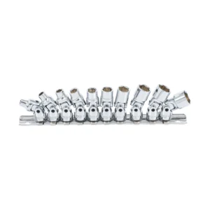 BGS 220 zestaw przegubowych kluczy nasadowych, 6,3 mm (1/4"), 5–13 mm, 10 szt.