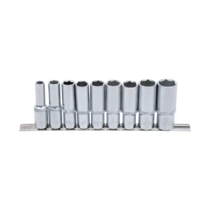 BGS 2223 zestaw nasadek sześciokątnych, głębokich, 12,5 mm (1/2"), 10–24 mm, 9 szt.