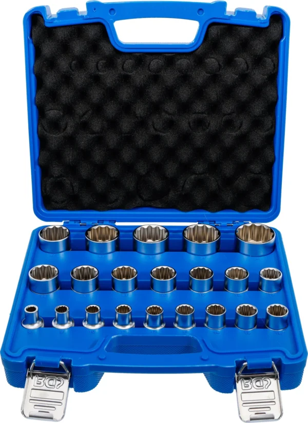 BGS 2267 zestaw nasadek dwunastokątnych, 12,5 mm (1/2"), 8–36 mm, 21 szt.