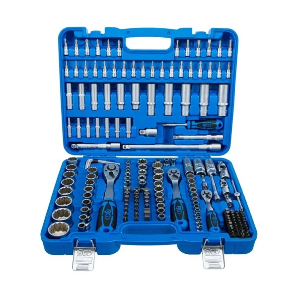 BGS 2286 zestaw kluczy nasadowych dwunastokątnych, chwyt 6,3 mm (1/4") / 10 mm (3/8") / 12,5 mm (1/2"), 192 szt.