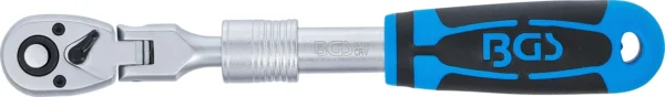 BGS 25125 grzechotka dwustronna, rozsuwana, łamana, 6,3 mm (1/4"), 210–250 mm