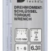 BGS 2824 klucz dynamometryczny, 6,3 mm (1/4"), 1–6 Nm