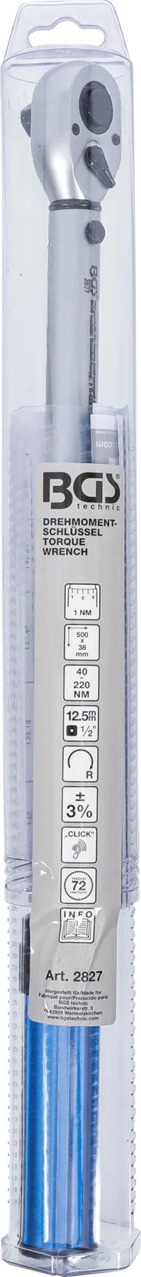 BGS 2827 klucz dynamometryczny, 12,5 mm (1/2"), 40–220 Nm