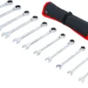 BGS 30001 zestaw kluczy płasko-oczkowych z grzechotką, 8–19 mm, 12 szt.