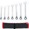 BGS 30008 zestaw kluczy płasko-oczkowych z grzechotką, przełączalną, 8–19 mm, 12 szt.