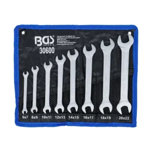 BGS 30600 zestaw kluczy płaskich dwustronnych, 6–22 mm, 8 szt.