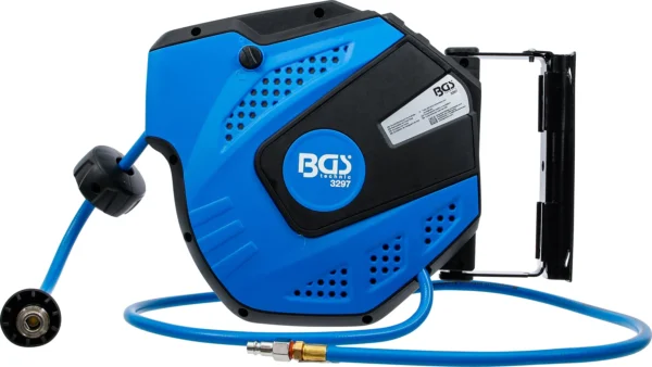 BGS 3297 wąż sprężonego powietrza ze zwijaczem, automatyczny, 10 m