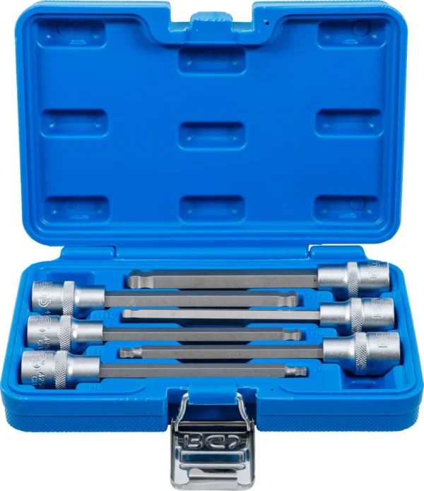 BGS 4258 zestaw nasadek do bitów, 12,5 mm (1/2"), gniazdo sześciokątne z głowicą kulkową 5–12 mm, 6 szt.