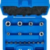 BGS 5023 zestaw bitów i kluczy nasadowych, profil E / profil T (do Torx), 17 szt.