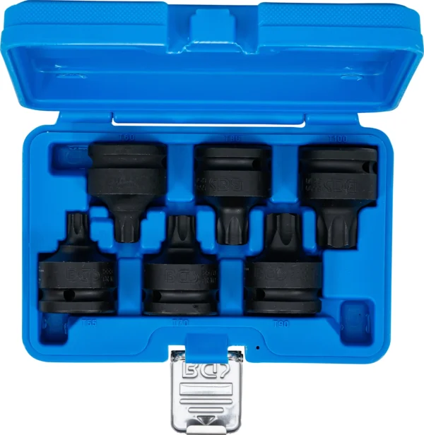 BGS 5055 zestaw nasadek udarowych do bitów, 20 mm (3/4"), profil T (do Torx) T55 - T100, 6 szt.