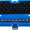 BGS 5097 zestaw nasadek udarowych do bitów, 12,5 mm (1/2"), profil T (do Torx) T20 - T70, 10 szt.