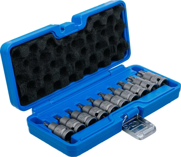 BGS 5097 zestaw nasadek udarowych do bitów, 12,5 mm (1/2"), profil T (do Torx) T20 - T70, 10 szt.