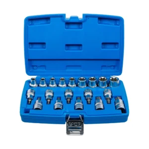 BGS 5100 zestaw nasadek do bitów i do kluczy nasadowych, 12,5 mm (1/2"), profil E / profil T (do Torx), 19 szt.