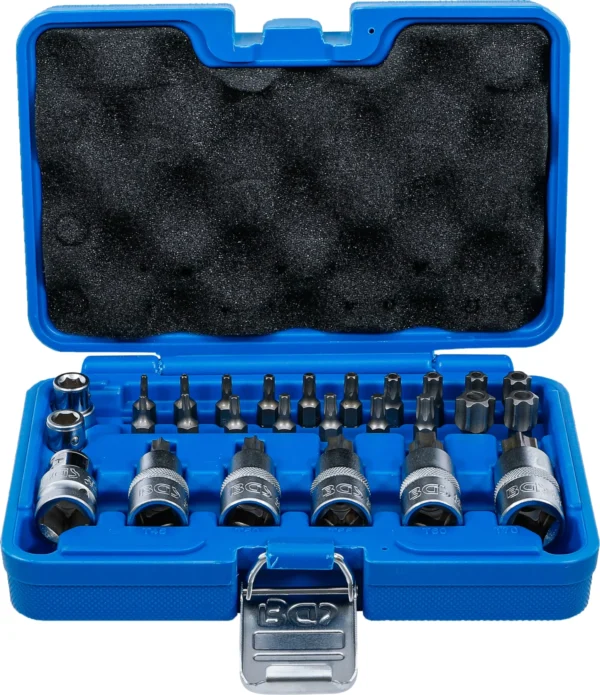 BGS 5101 zestaw bitów i nasadek do bitów, 12,5 mm (1/2"), profil T (do Torx), 27 szt. BGS 5101 zestaw bitów i nasadek do bitów, 12,5 mm (1/2"), profil T (do Torx), 27 szt.