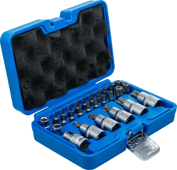 BGS 5101 zestaw bitów i nasadek do bitów, 12,5 mm (1/2"), profil T (do Torx), 27 szt. BGS 5101 zestaw bitów i nasadek do bitów, 12,5 mm (1/2"), profil T (do Torx), 27 szt.