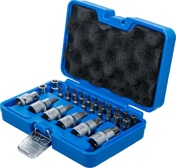 BGS 5101 zestaw bitów i nasadek do bitów, 12,5 mm (1/2"), profil T (do Torx), 27 szt. BGS 5101 zestaw bitów i nasadek do bitów, 12,5 mm (1/2"), profil T (do Torx), 27 szt.