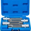 BGS 5103 zestaw nasadek do bitów, 12,5 mm (1/2"), profil T (do Torx) z otworem, 4 szt.