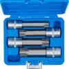 BGS 5103 zestaw nasadek do bitów, 12,5 mm (1/2"), profil T (do Torx) z otworem, 4 szt.