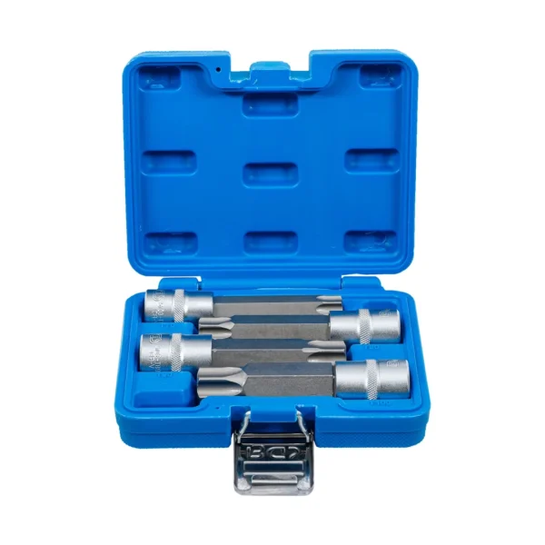 BGS 5103 zestaw nasadek do bitów, 12,5 mm (1/2"), profil T (do Torx) z otworem, 4 szt.