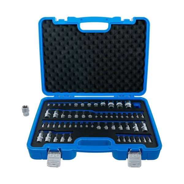 BGS 5135 zestaw nasadek do bitów i kluczy nasadowych, profil E / profil teowy (do Torx) / profil teowy (do Torx) z otworem / profil TP (do Torx Plus), 60 szt BGS 5135 zestaw nasadek do bitów i kluczy nasadowych, profil E / profil teowy (do Torx) / profil teowy (do Torx) z otworem / profil TP (do Torx Plus), 60 szt