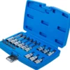 BGS 5174 zestaw nasadek do bitów, 6,3 mm (1/4") / 12,5 mm (1/2"), profil T (do Torx) z otworem, 18 szt.