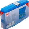 BGS 5174 zestaw nasadek do bitów, 6,3 mm (1/4") / 12,5 mm (1/2"), profil T (do Torx) z otworem, 18 szt.