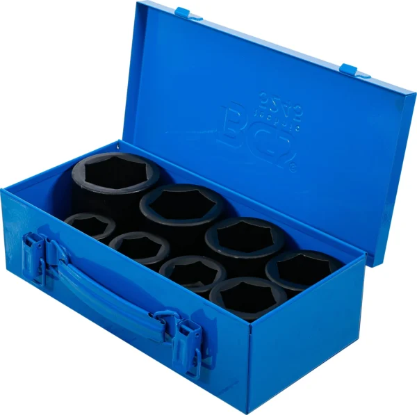 BGS 5245 zestaw nasadek udarowych sześciokątnych, 25 mm (1"), 27–50 mm, 8 szt.