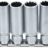 BGS 5252 zestaw nasadek dwunastokątnych, głębokich, 10 mm (3/8"), 8–19 mm, 11 szt.