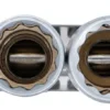 BGS 5253 zestaw nasadek dwunastokątnych, głębokich, 12,5 mm (1/2"), 10–24 mm, 9 szt.