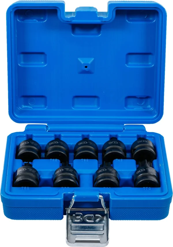 BGS 5486 zestaw nasadek udarowych do bitów, 12,5 mm (1/2"), profil T (do Torx) T20 - T70, 9 szt.