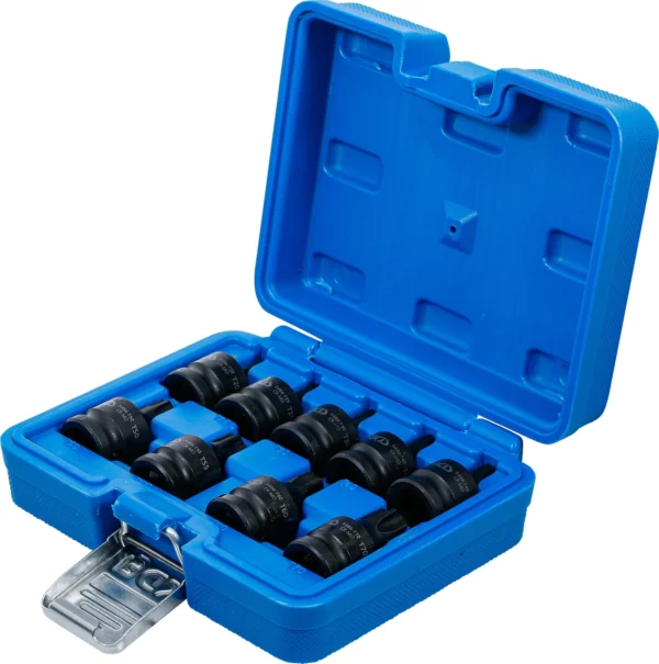 BGS 5486 zestaw nasadek udarowych do bitów, 12,5 mm (1/2"), profil T (do Torx) T20 - T70, 9 szt.