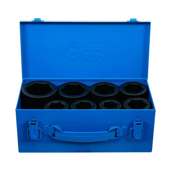 BGS 5500 zestaw nasadek udarowych sześciokątnych, głębokich, 25 mm (1"), 27–50 mm, 8 szt.