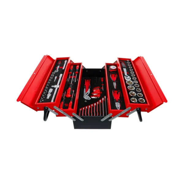 BGS 6056 metalowa walizka z zestawem narzędzi, 86 szt.