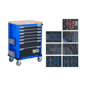 BGS 6067 wózek warsztatowy, 7 szuflad, ze 286 narzędziami