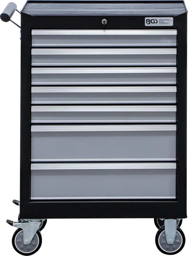 BGS 6076 wózek warsztatowy, 7 szuflad, zestawy blokad rozrządu, 223 szt.